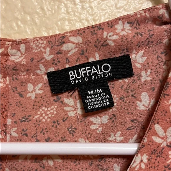 Buffalo David Bitton Rust Floral Blouse - Picture 2 of 3